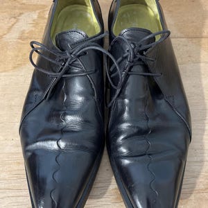 Oliver Sweeney 8 blk leather shoes-leather soles - Interlock made in Italy