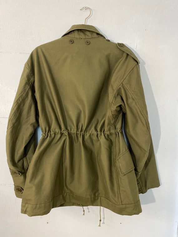 Vtg L Original Dutch Army NATO field jkt-olive gr… - image 2