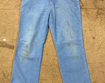 Pantalones vaqueros Wrangler antiguos de los años 80, con 4 bolsillos, corte relajado, fabricados en EE. UU.
