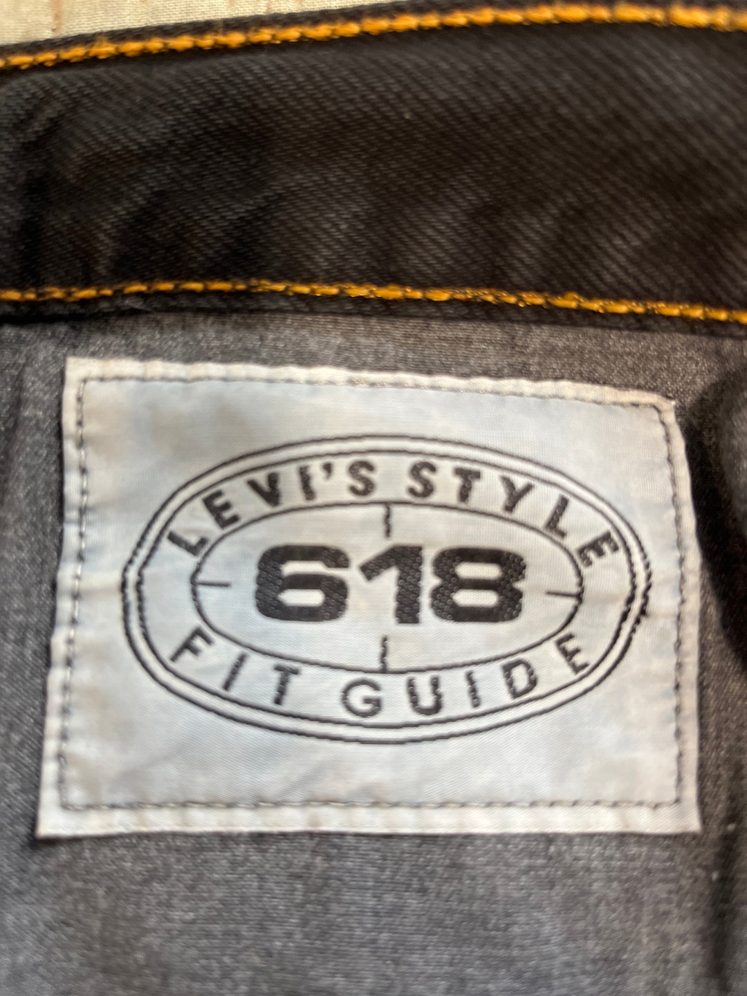 Vtg 90s Blk Levi’s 618 Levi’s Style Fit Guide Made in Uk - Etsy