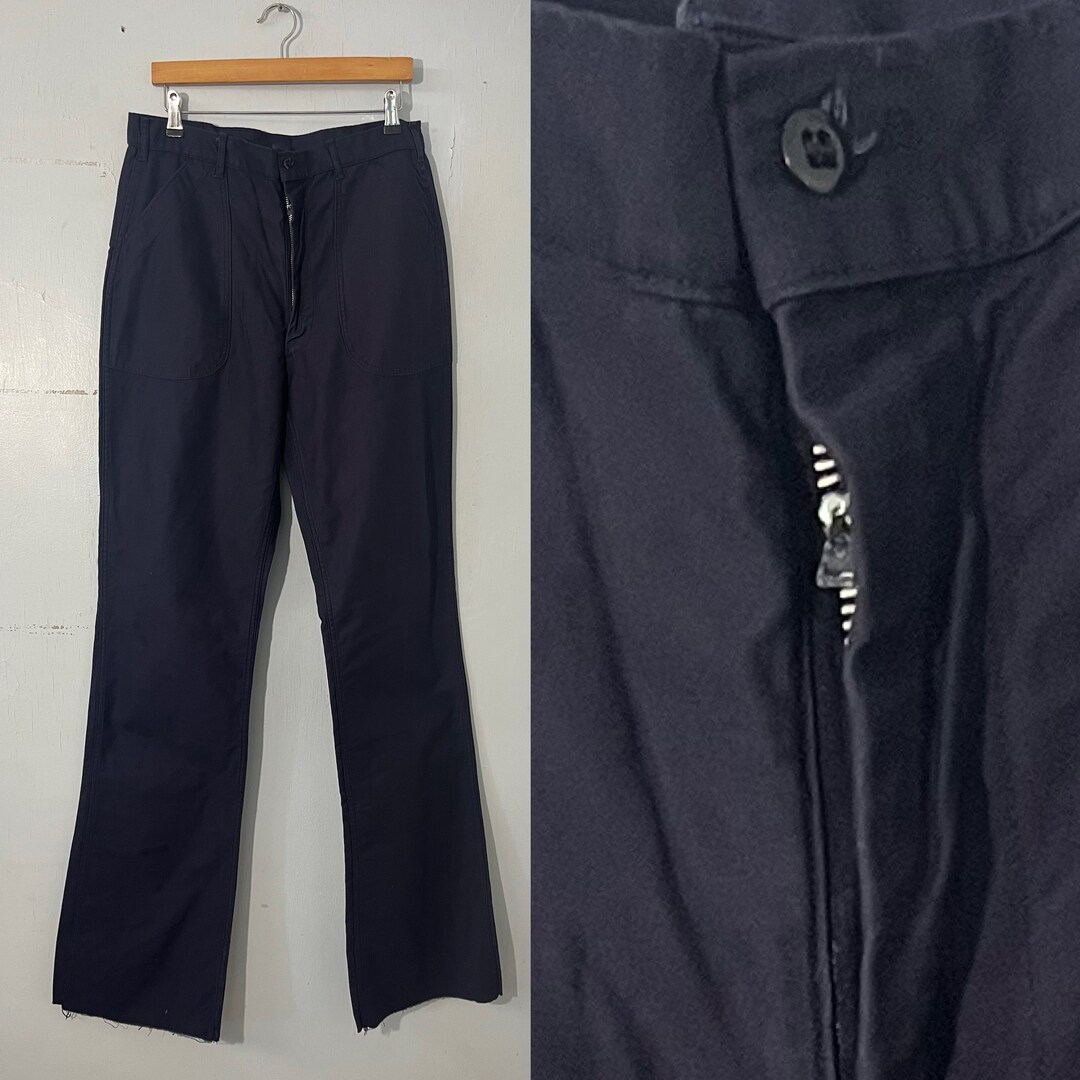 パンツ Dead   Navy Class 1 & 3 Trouserse/2 8567-04-front-6-pocket-wool-