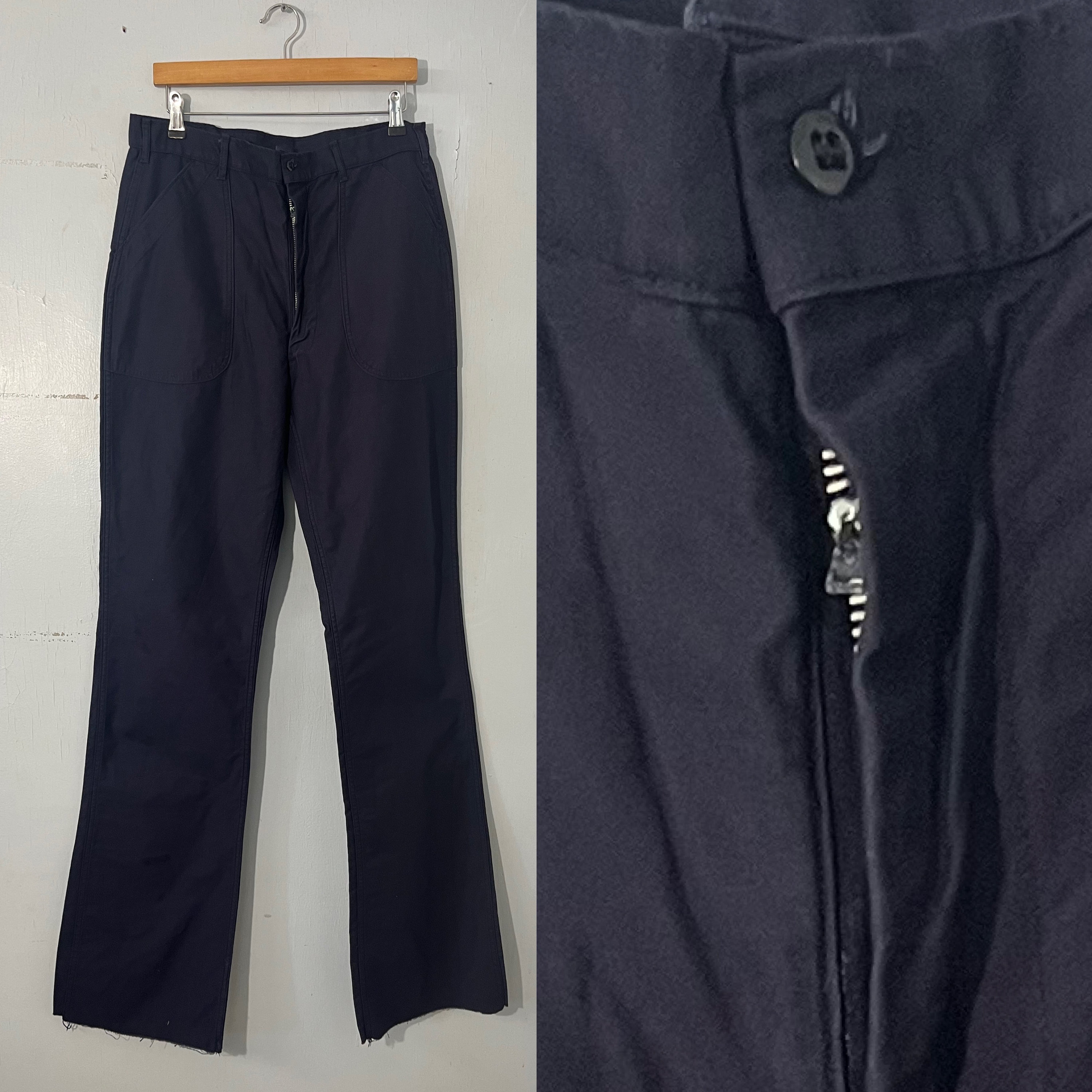Vtg 34”x 38”new Item Dead Stock U.S Trouser,utilitydark Blue