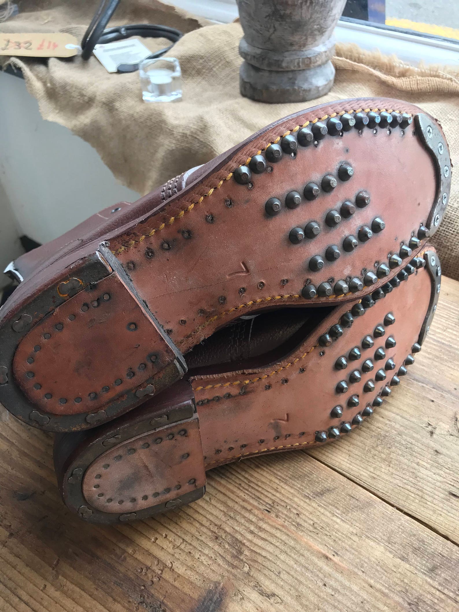 Boots hob nailed hand made dead stock 1950 s | Etsy