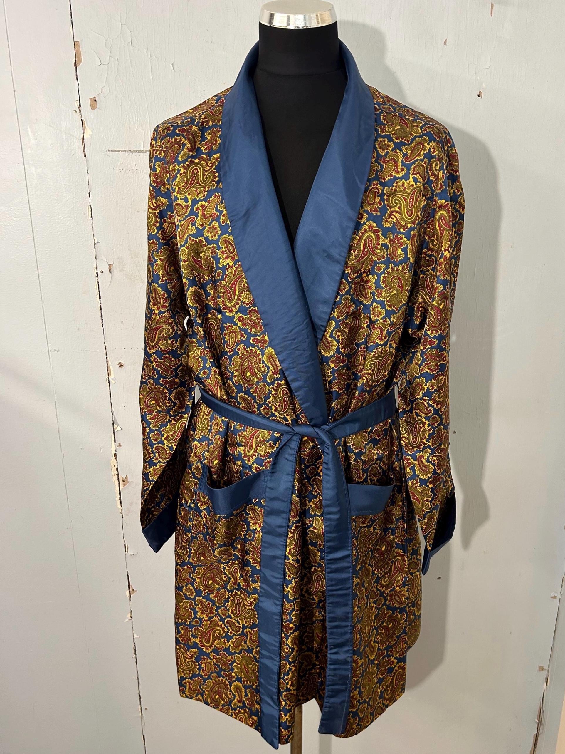 Mens Dressing Gown Gold - Etsy