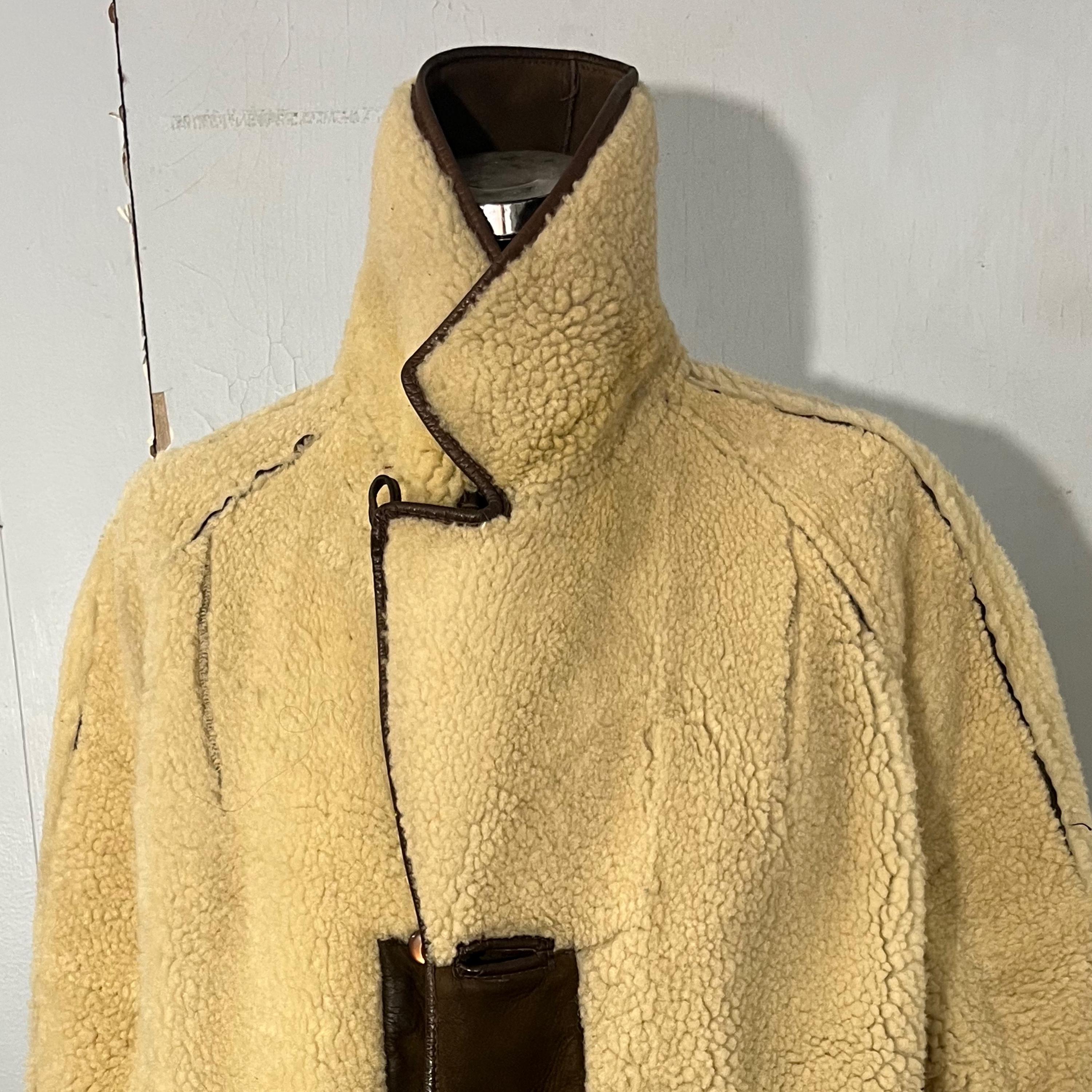 Vtg 70s Ladies Sheepskin Coat”morlands”real Sheepskin Made in