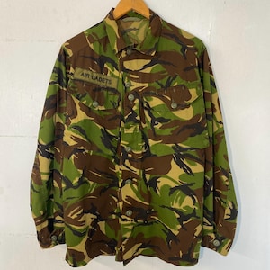 Vtg camouflage field shirt-jkt long sleeve NATO army lightweight jkt