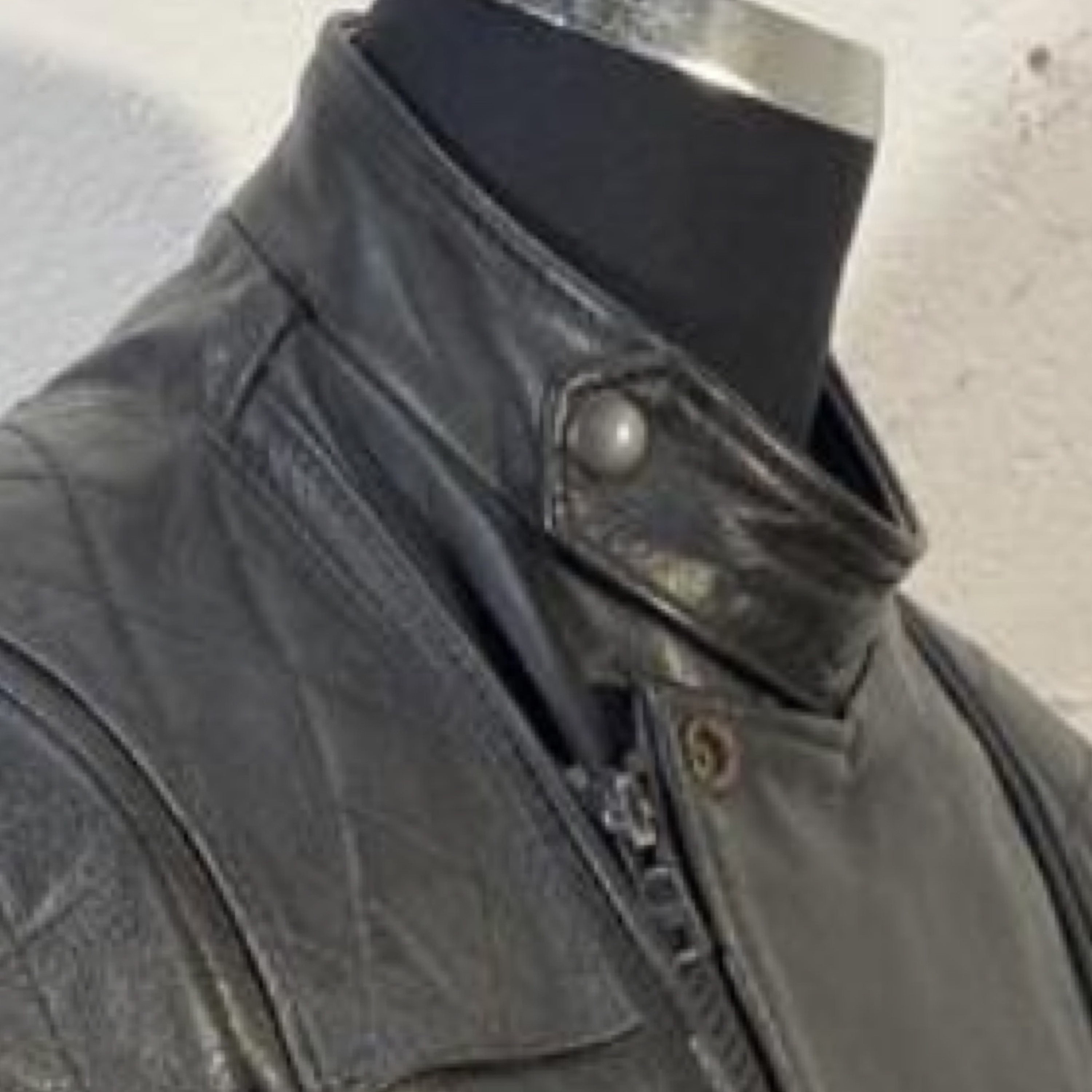 Image of Vtg 70S Leather Biker Jkt "Wolf Leathers"