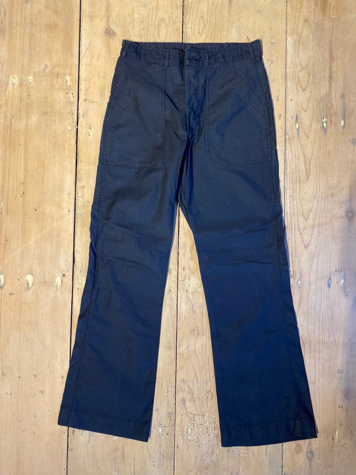 Vtg 60s Trouser Utility Dark Blue US naval deck pants made in | Etsy