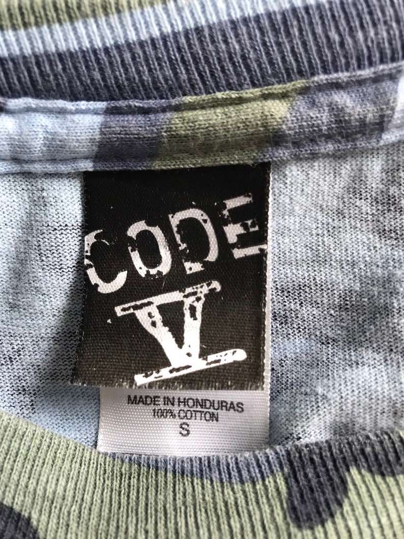Vtg tee blue camo tee Tiger Baseball