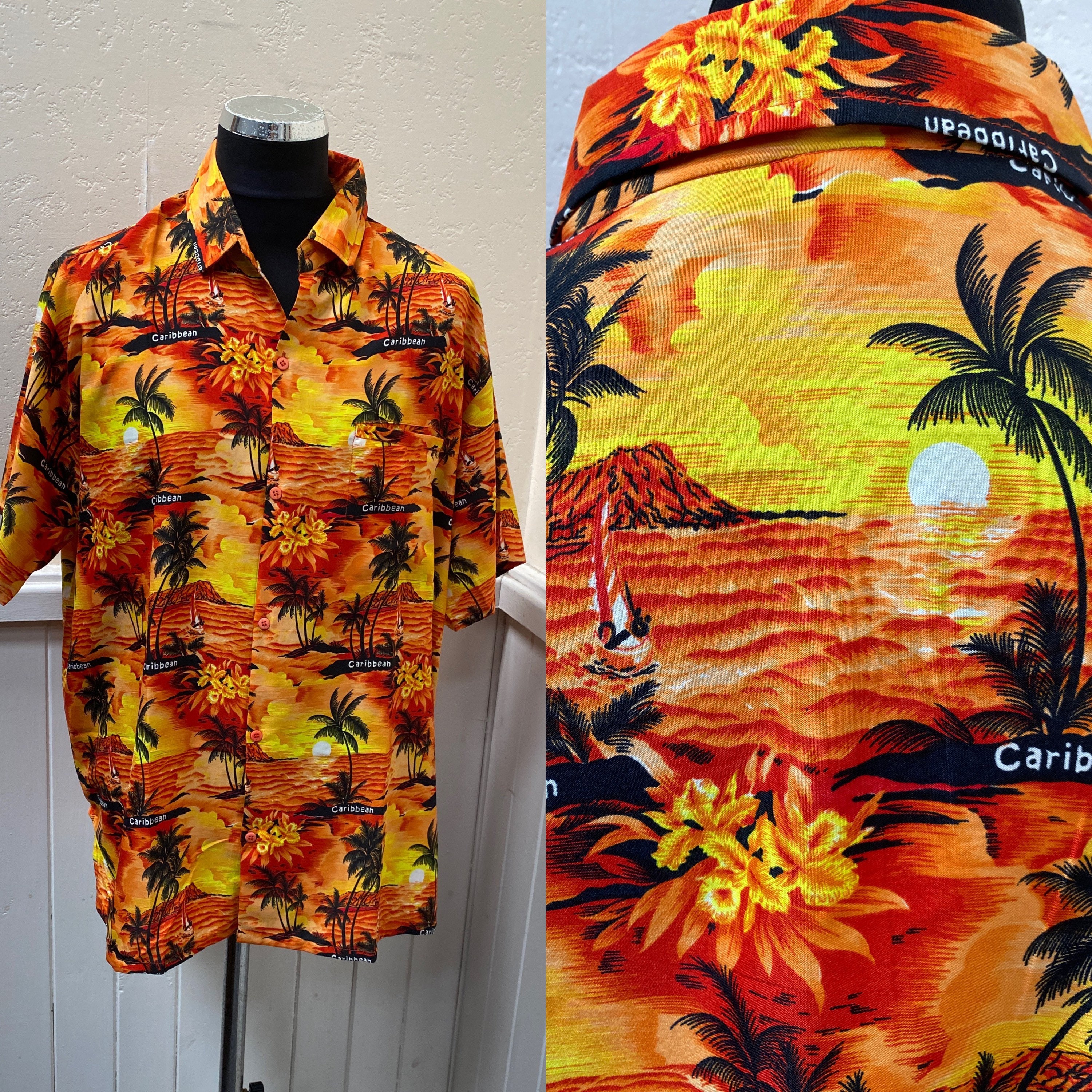 Image of Vtg 90S Hawaiian Shirt " Creations"