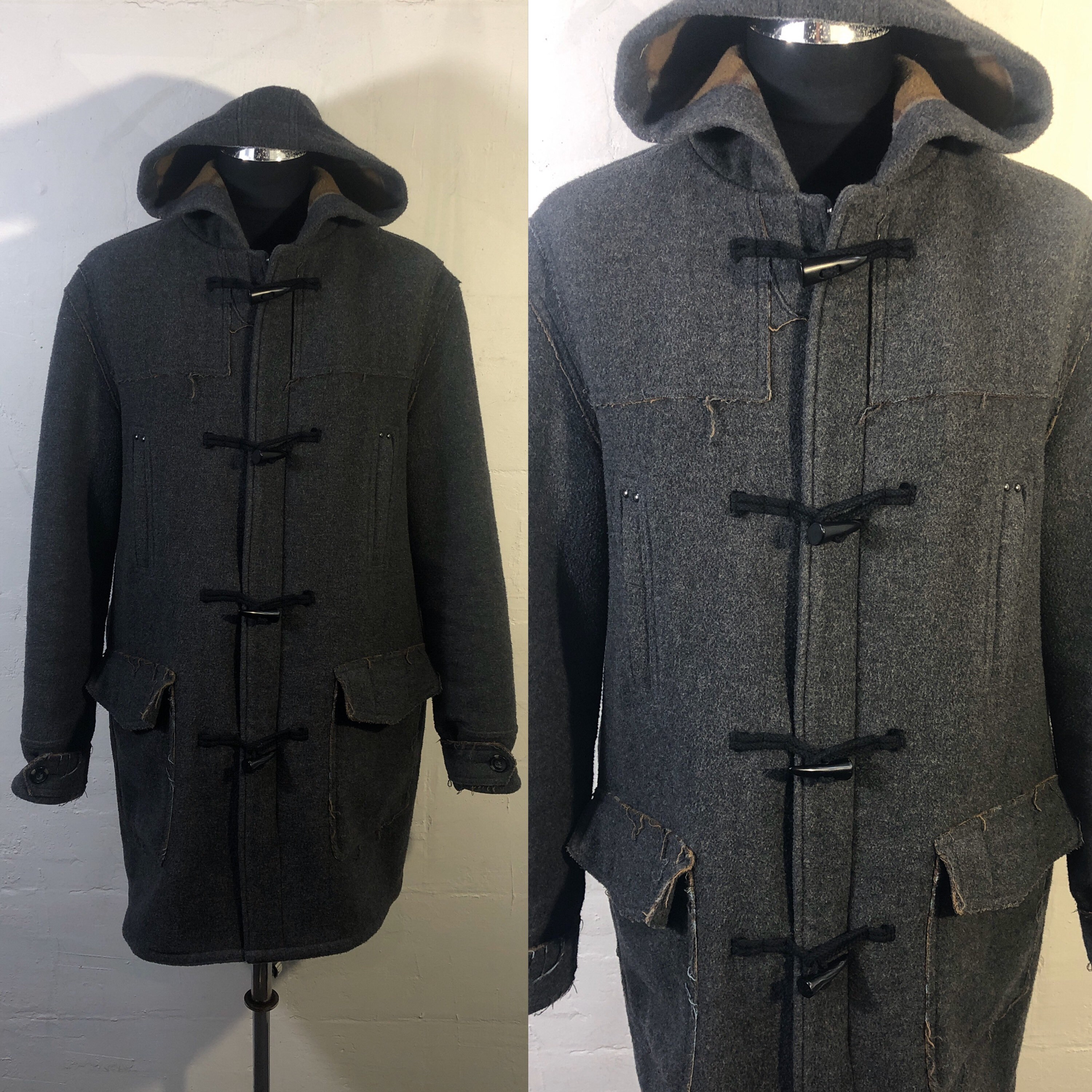 Image of Gents Duffle Coat Wool Mix Vtg Style " Burton