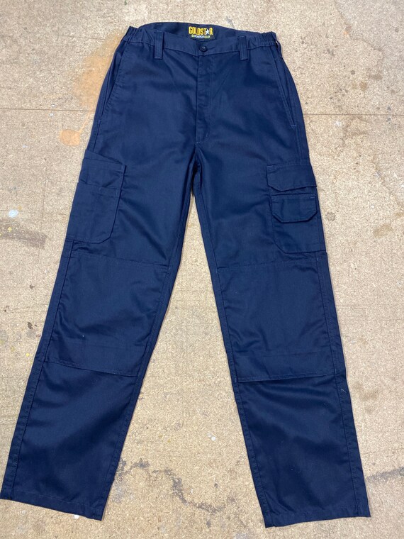 Vtg Navy Blue Work Trousers Since 