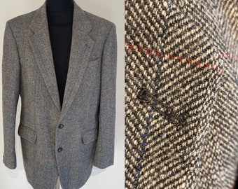 Vtg 80s Gents Pure Wool  blazer jkt St Michael made in U.K.