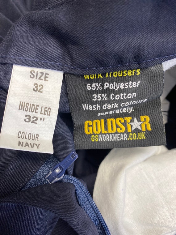 Vtg Navy Blue Work Trousers Since 