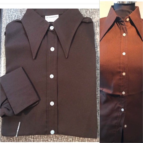 70s shirt-dagger collars - brand new dead stock