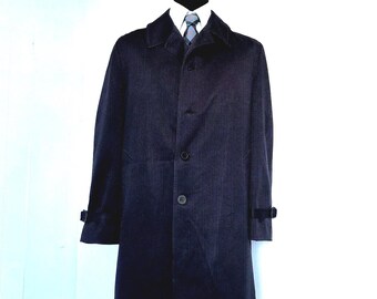 Vtg 60s Lion Uniform Inc Blue Orlon Rayon Blend Work Jacket 
