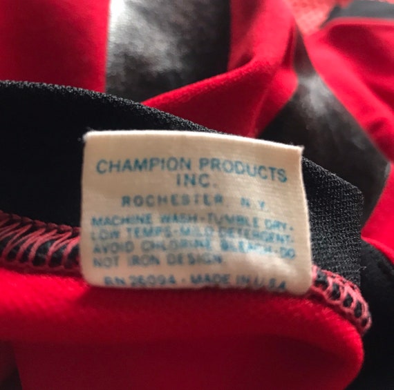 Vtg 70s Red Sports Top-champion American Sportwear- Champion