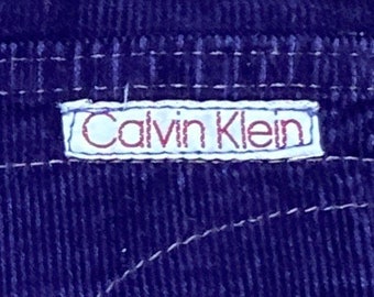 Vtg 28”w cord purple shorts Calvin Klein made in USA