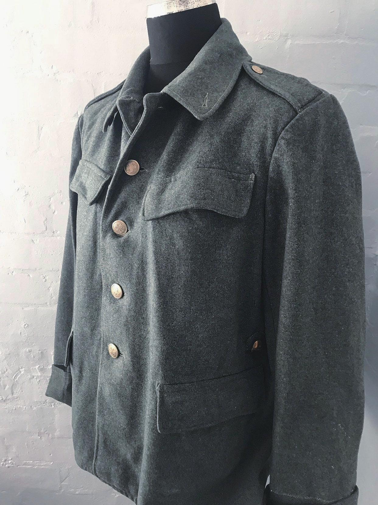Vtg 50s Swiss Wool Military Jkt-coat(short) - Epaulettes - Etsy Vtg 50s Swiss Wool Military Jkt-coat(short) - Epaulettes - Etsy