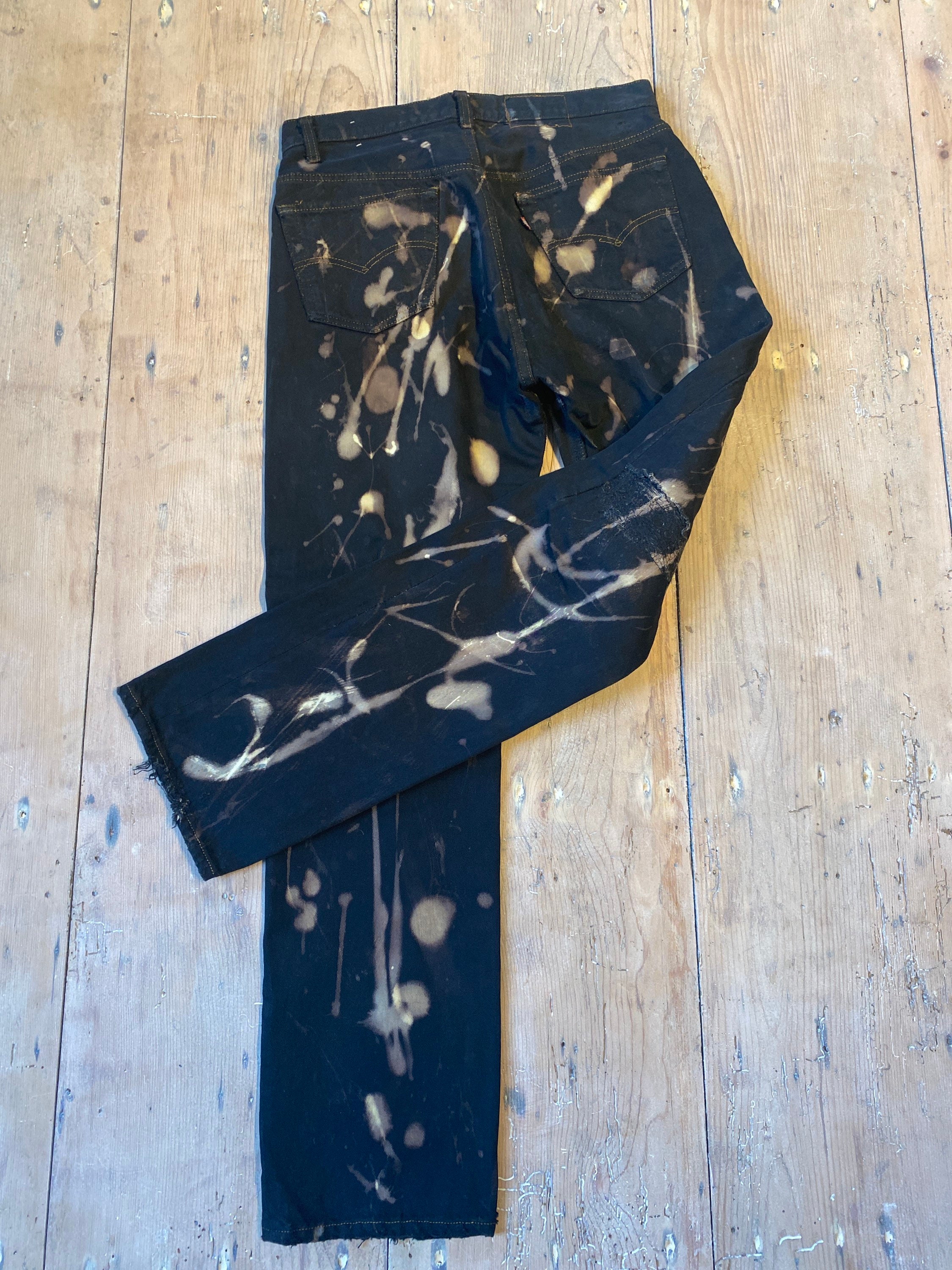 LEFLAH bleach skinny denim (BLK) レフラー 30％OFF SALE セール LEFLAH レフラー ブリーチスキニーデニム