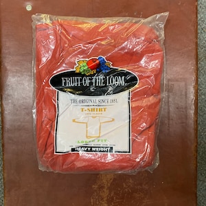 80s XL Fruit of the Loom Tee long sleeve dead stock