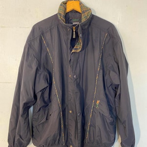 Chaqueta de golf vintage de los años 80, para caballeros, impermeable, a prueba de viento, transpirable, fabricada en Indonesia, St. Michael