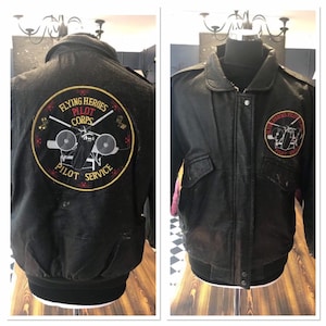 Vtg flying jkt - polyurethane  1980 s