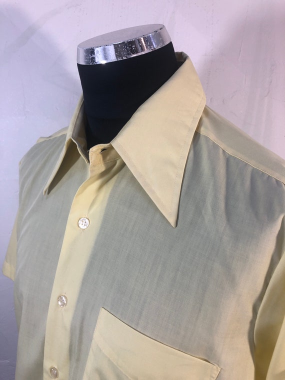 Vtg 70s mens shirt dagger collars - David Harrison