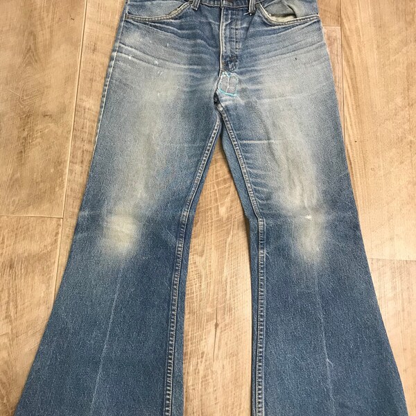 Vtg levi bell bottom flare - orange tab