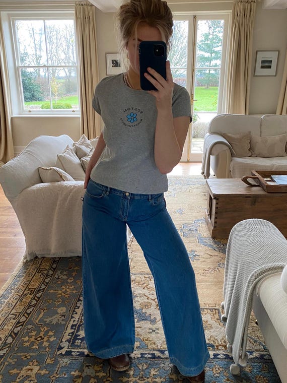 Vtg 32”x33” 90s Baggy Hipster Jeans Women's Low Rise
