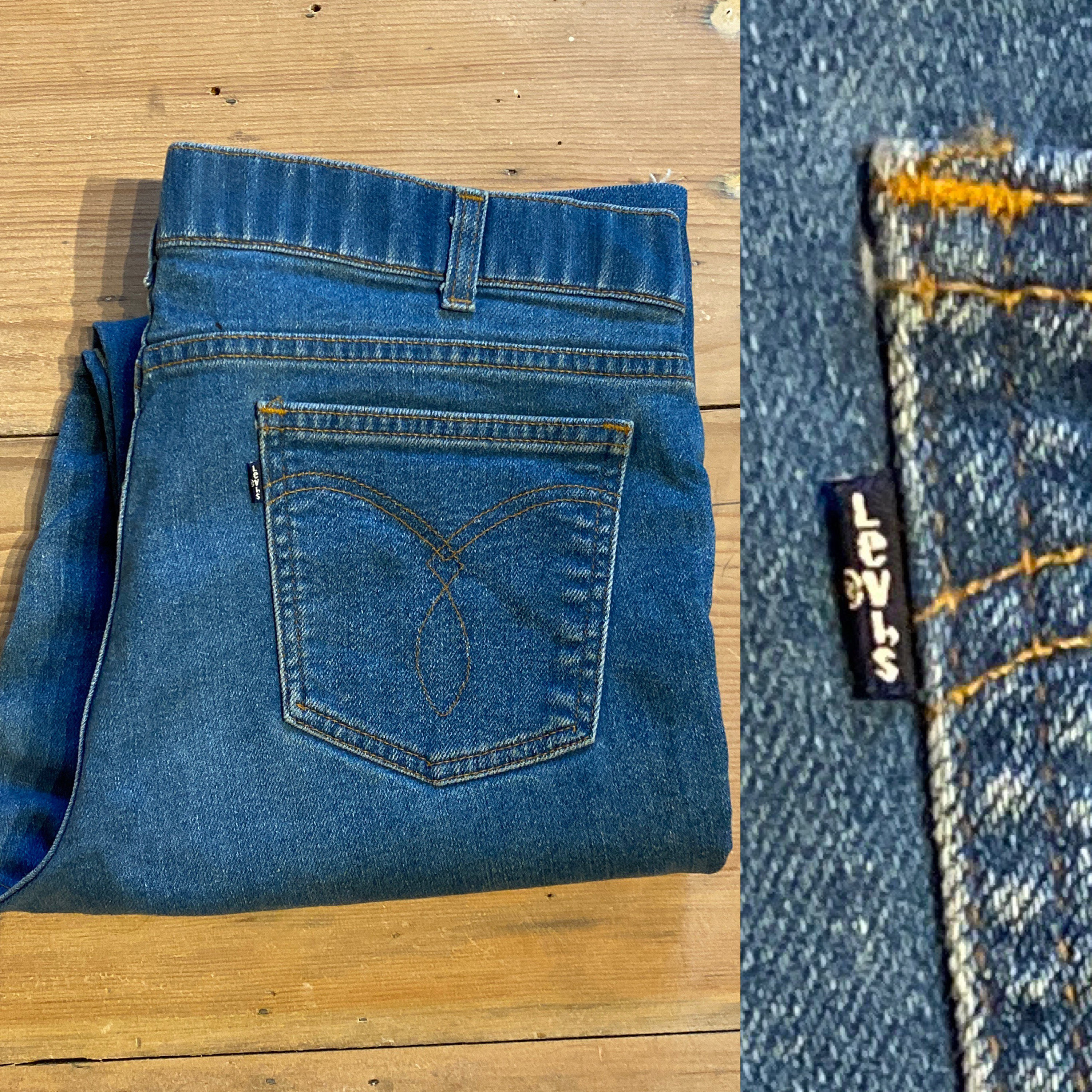 Vtg 70s Levis Blue Tab Pantswith a Skosh More Room Made in