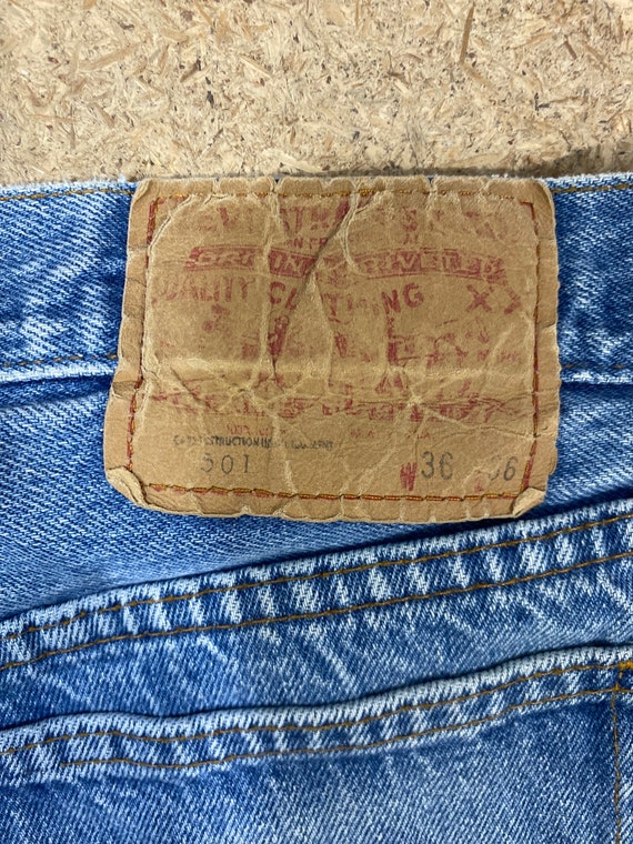 Vtg Levi 501s paint splats rip original 70s Levi’s - image 10