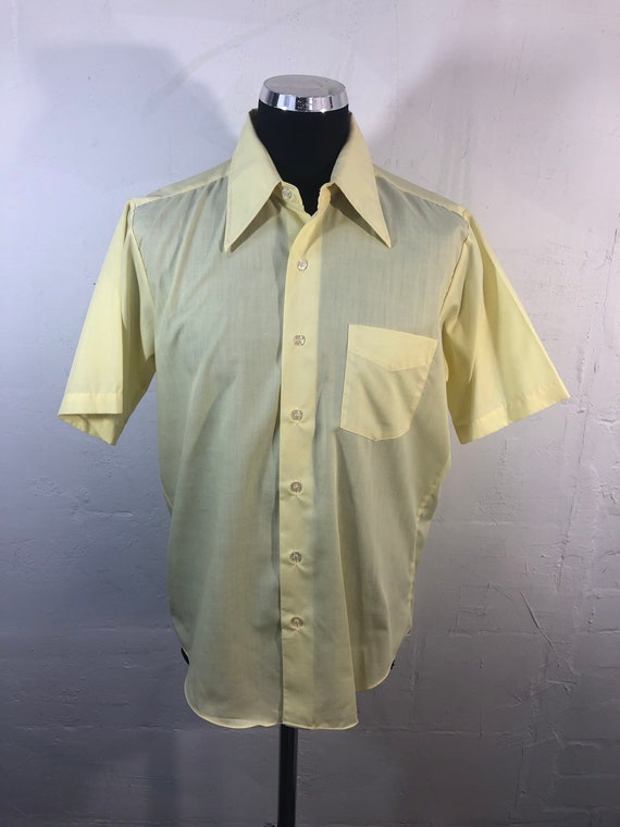 Vtg 70s mens shirt dagger collars - David Harrison