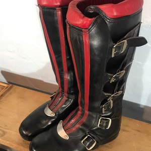 Leather Biker Boots ashman Made in England Etsy