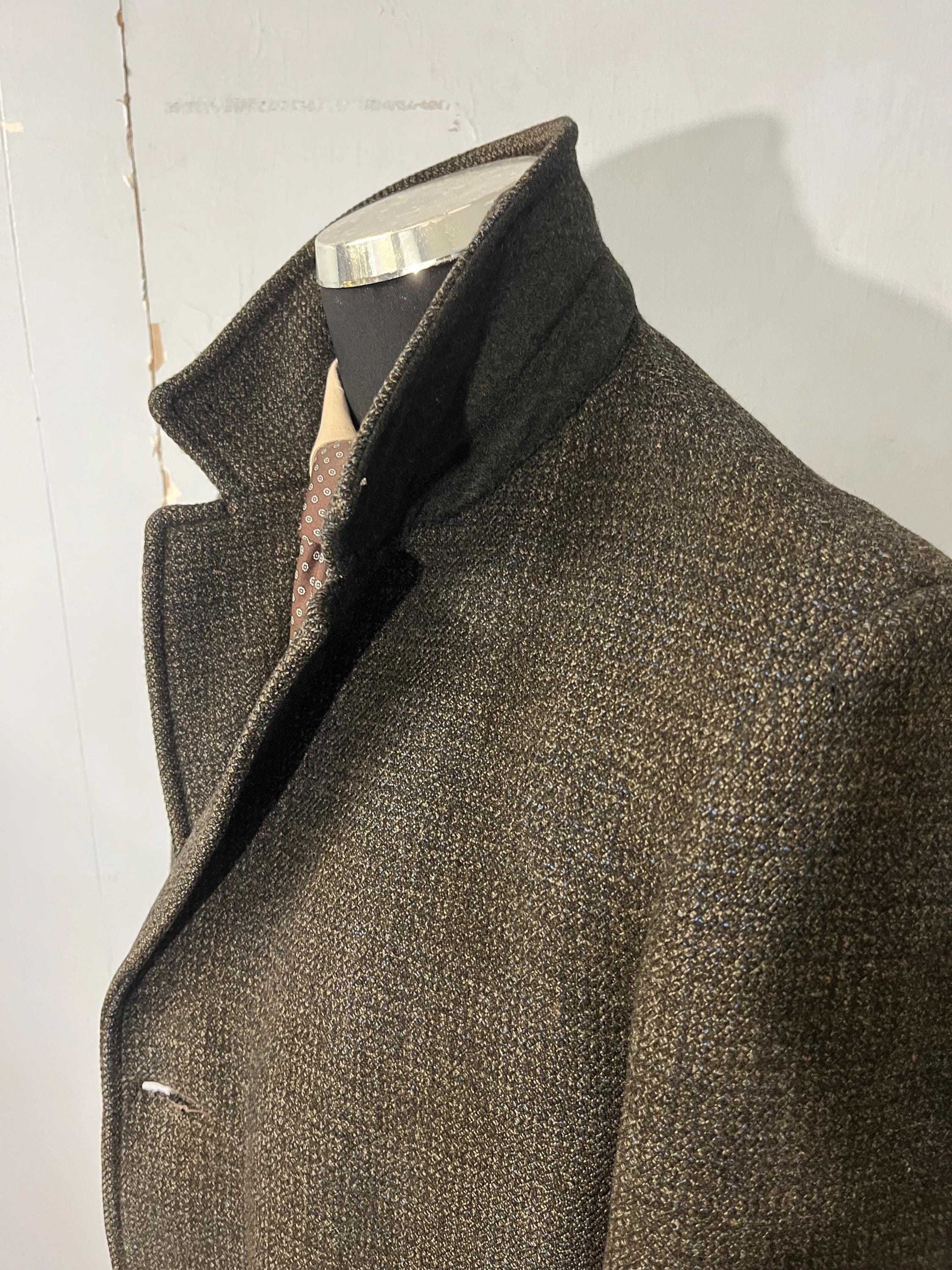 90s BURTON×CROMBIE wool court ユーロ ウールコート Vintage M 80s Burton Overcoat in Crombie Cloth – Aberdeen Scotland
