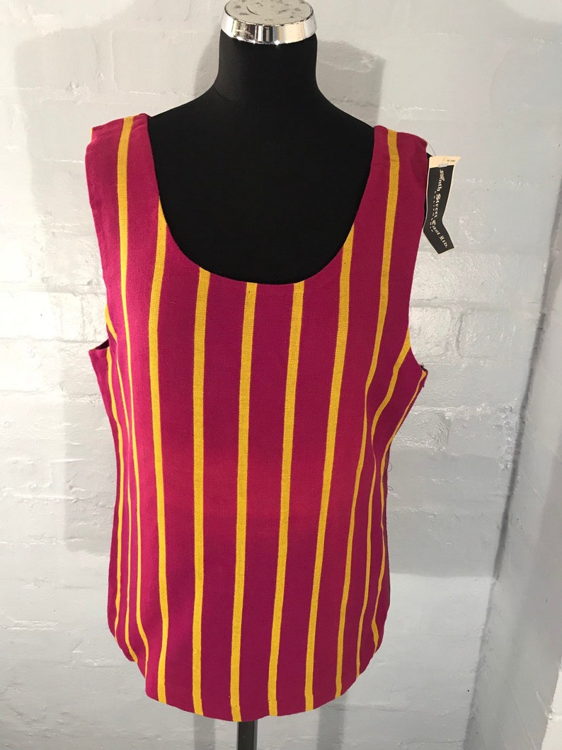 California shirt Tempo Vtg 70s ladies vest top