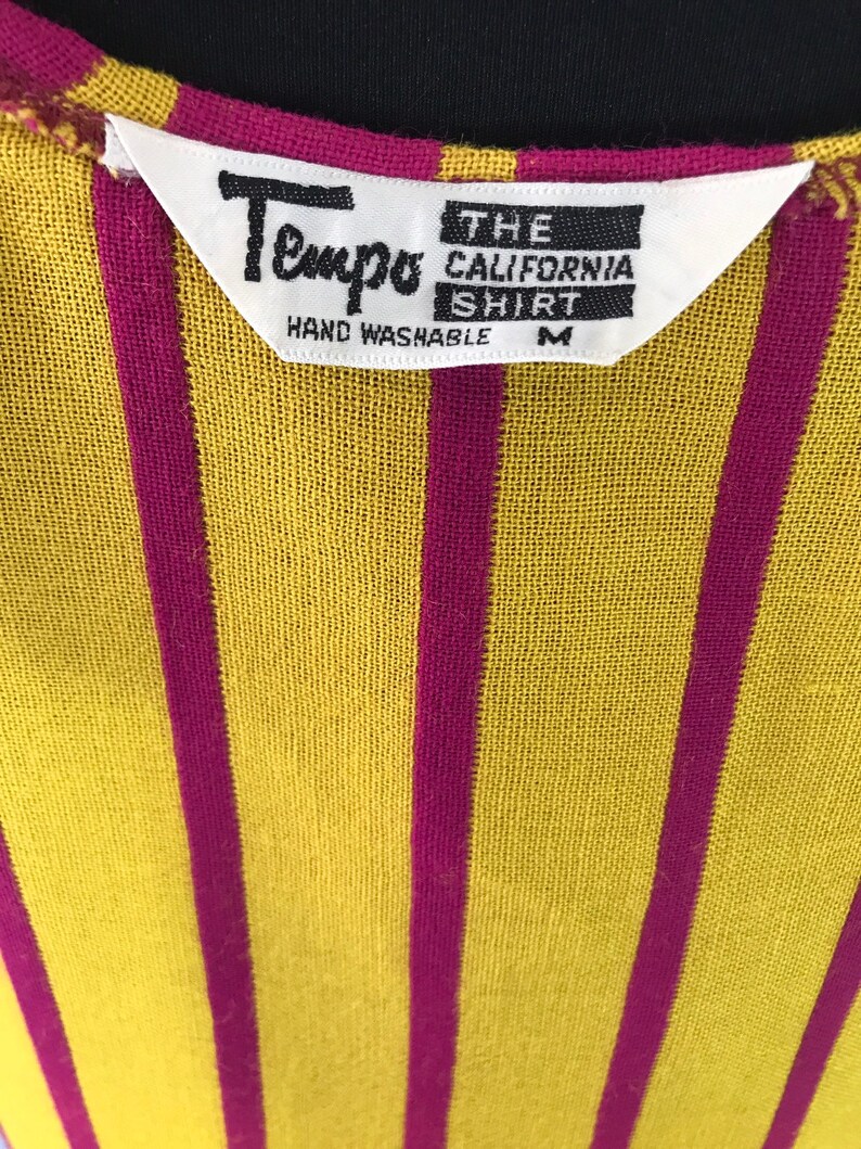 California shirt Tempo Vtg 70s ladies vest top