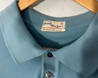 Vintage 60s/70s Sears Ban-lon Polo Shirt XL – Chemstrand Nylon 