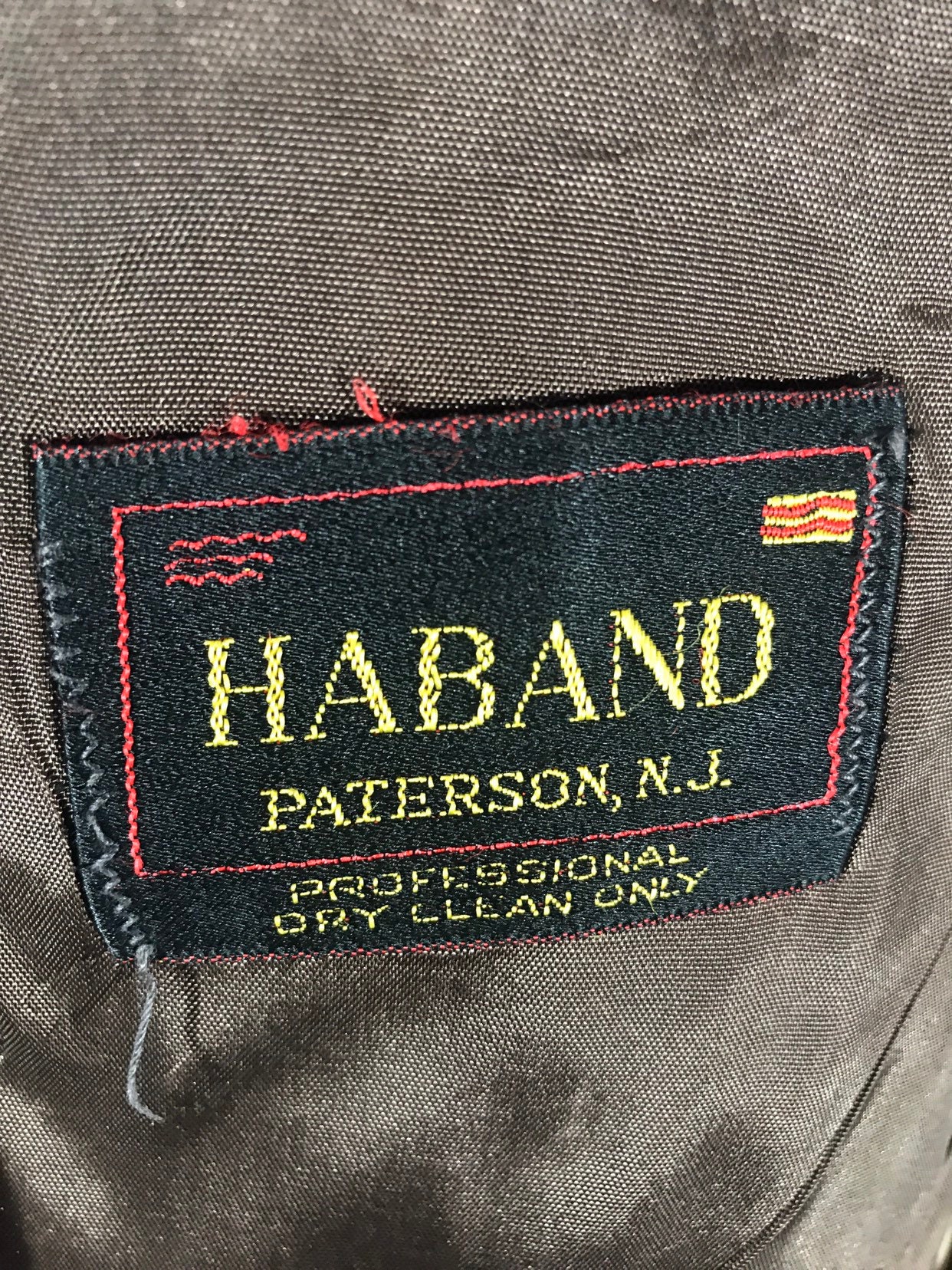 Image of Vtg Check Sports Jkt - Madras "Haband" Paterson New Jersey