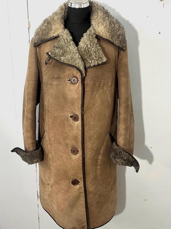 Vtg 70s Lambskin Long Coat Made by Antartex of Scotland - Etsy
