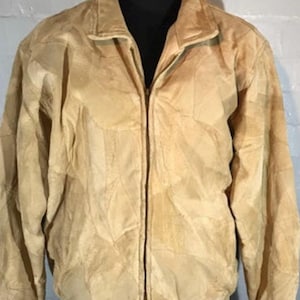 Vtg 70s suede jkt -patchwork design ... Italian Stone Design