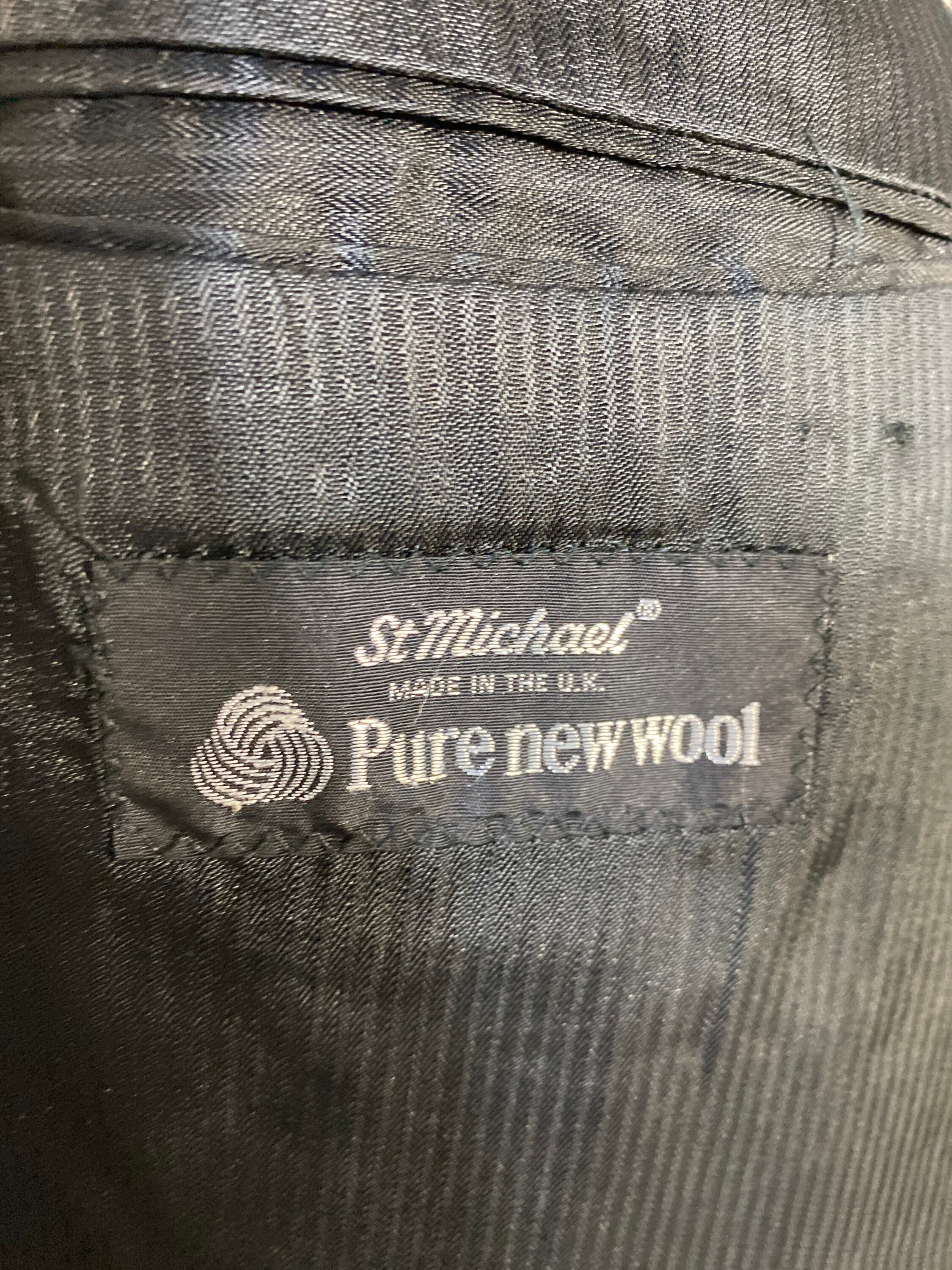 Vtg 80s Pure Wool Blazer Jkt Stmichael Made in England - Etsy UK