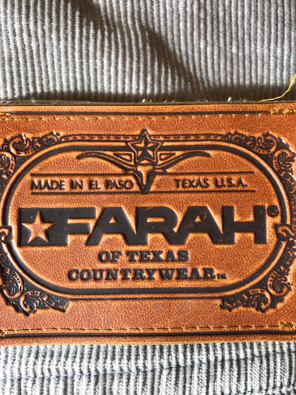Image of Vtg Farah Cords Made in Usa