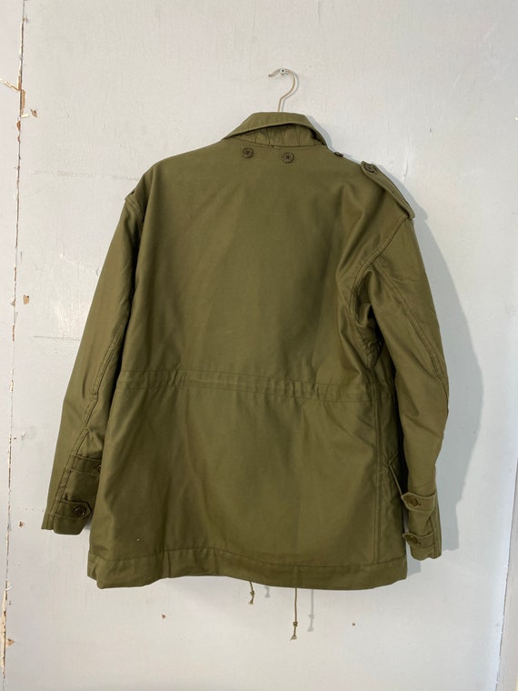 Vtg L Original Dutch Army NATO field jkt-olive gr… - image 5