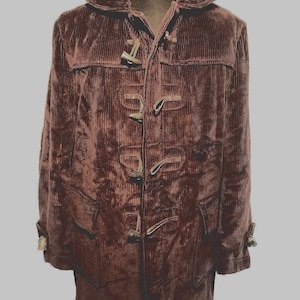 Vtg Cord Duffle Gloverall  of London Original Snowdon Duffle coat