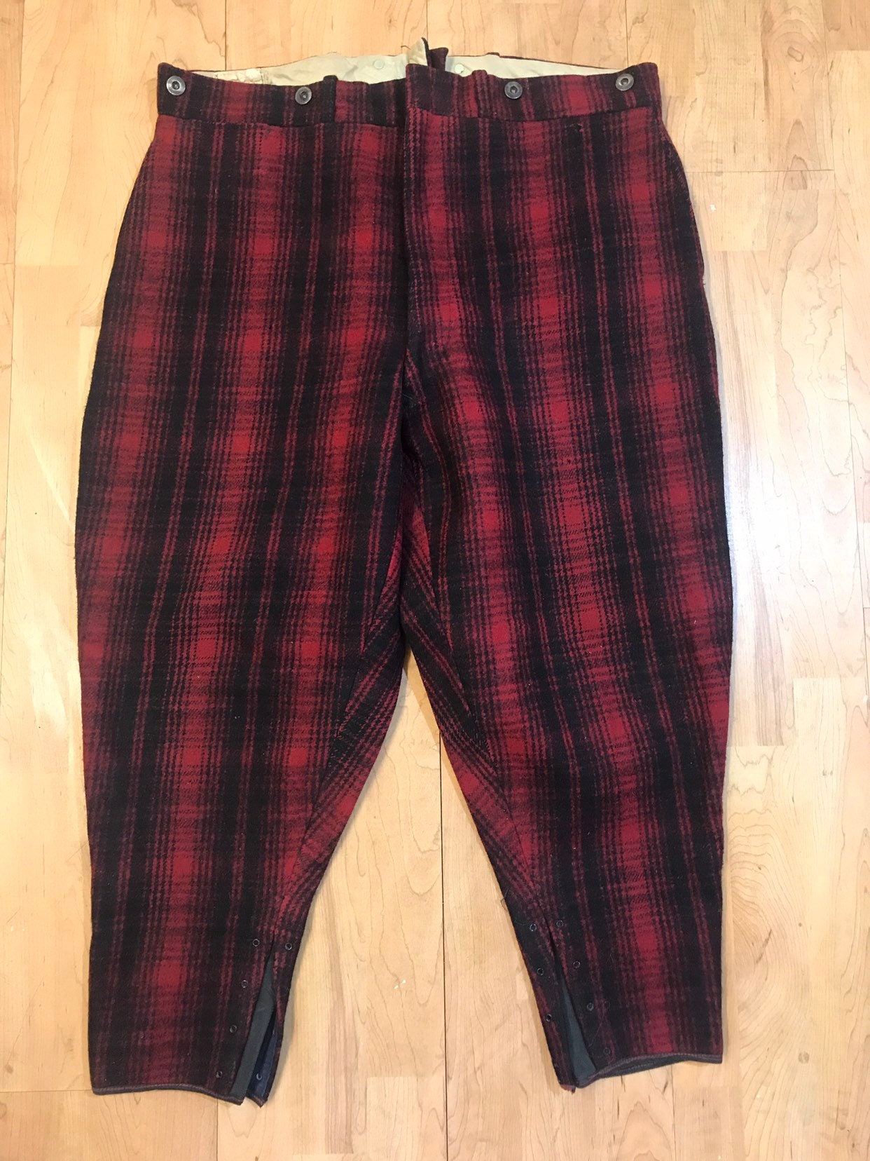 Vintage Woolrich Hunting Trousers-40s Shadow Plaid - Etsy