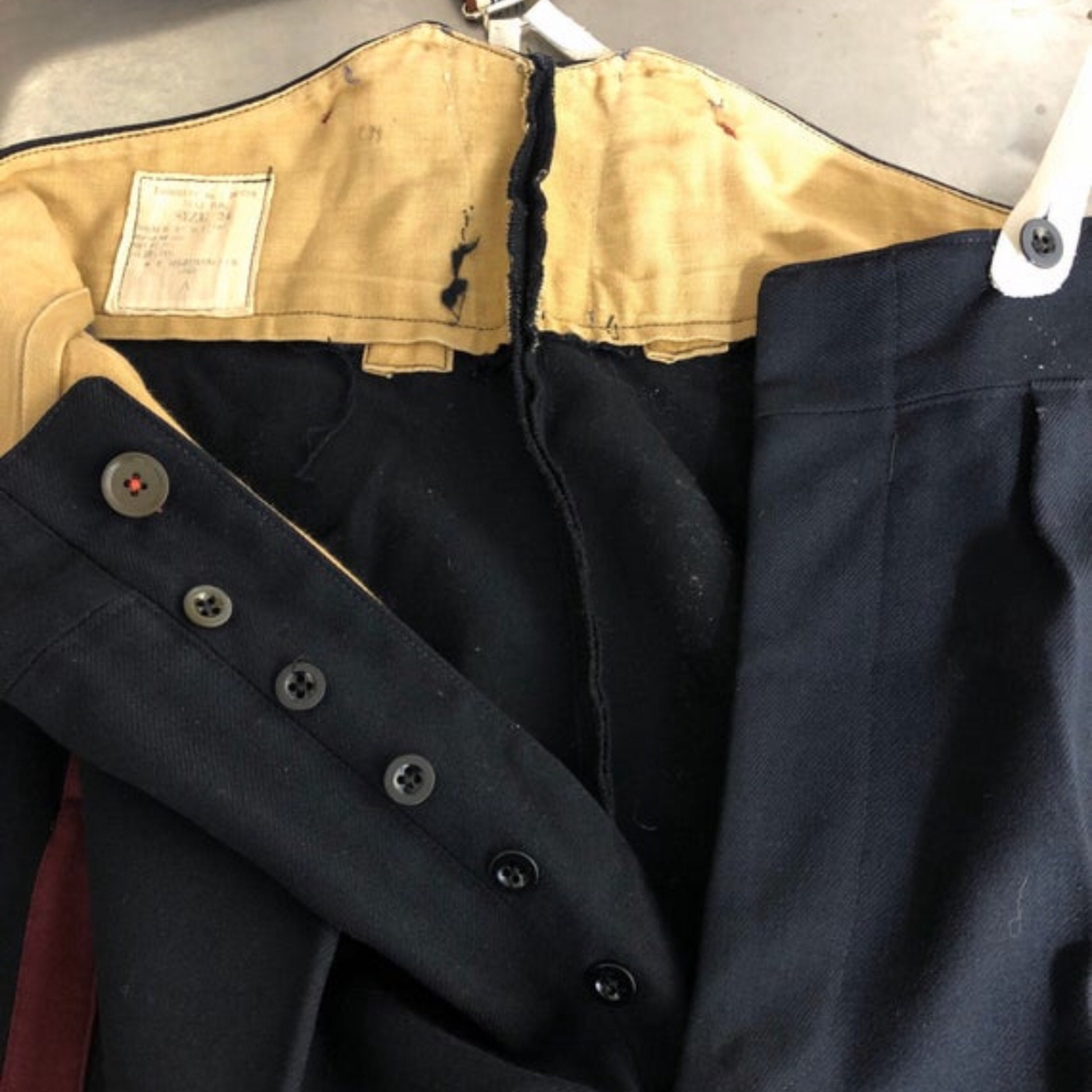 Image of Antique Officer Mess Trousers Dated 1955