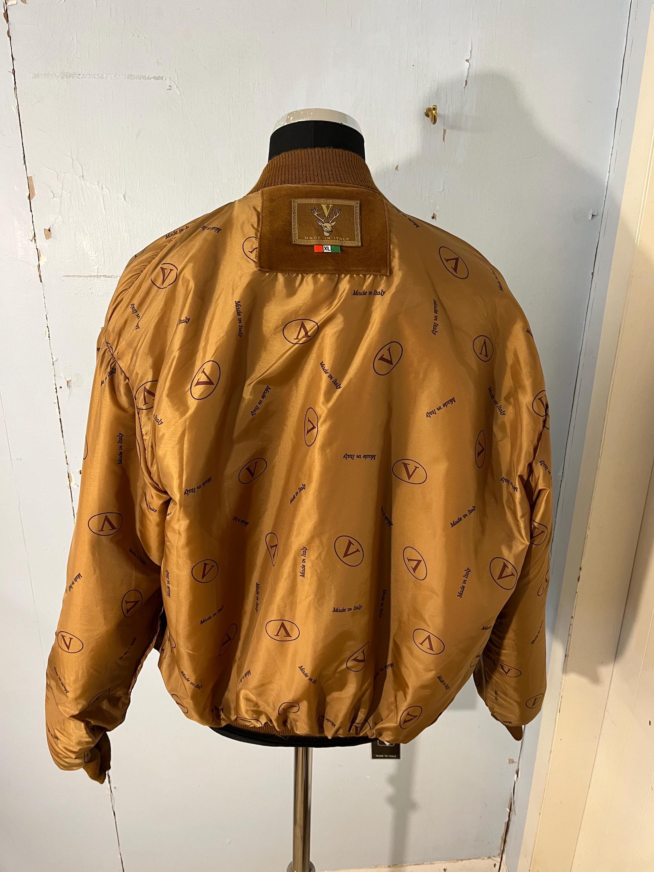 ヴィンテージ 90 年代 XL フェイクスエード ボンバー ジャケット 