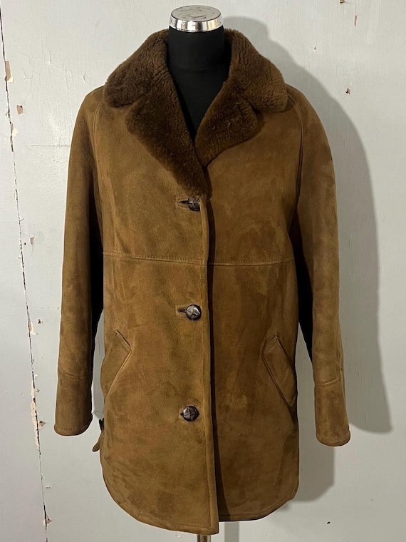Vtg 70s Women's Real Sheepskin Coat- Made in Glastonbury “richard