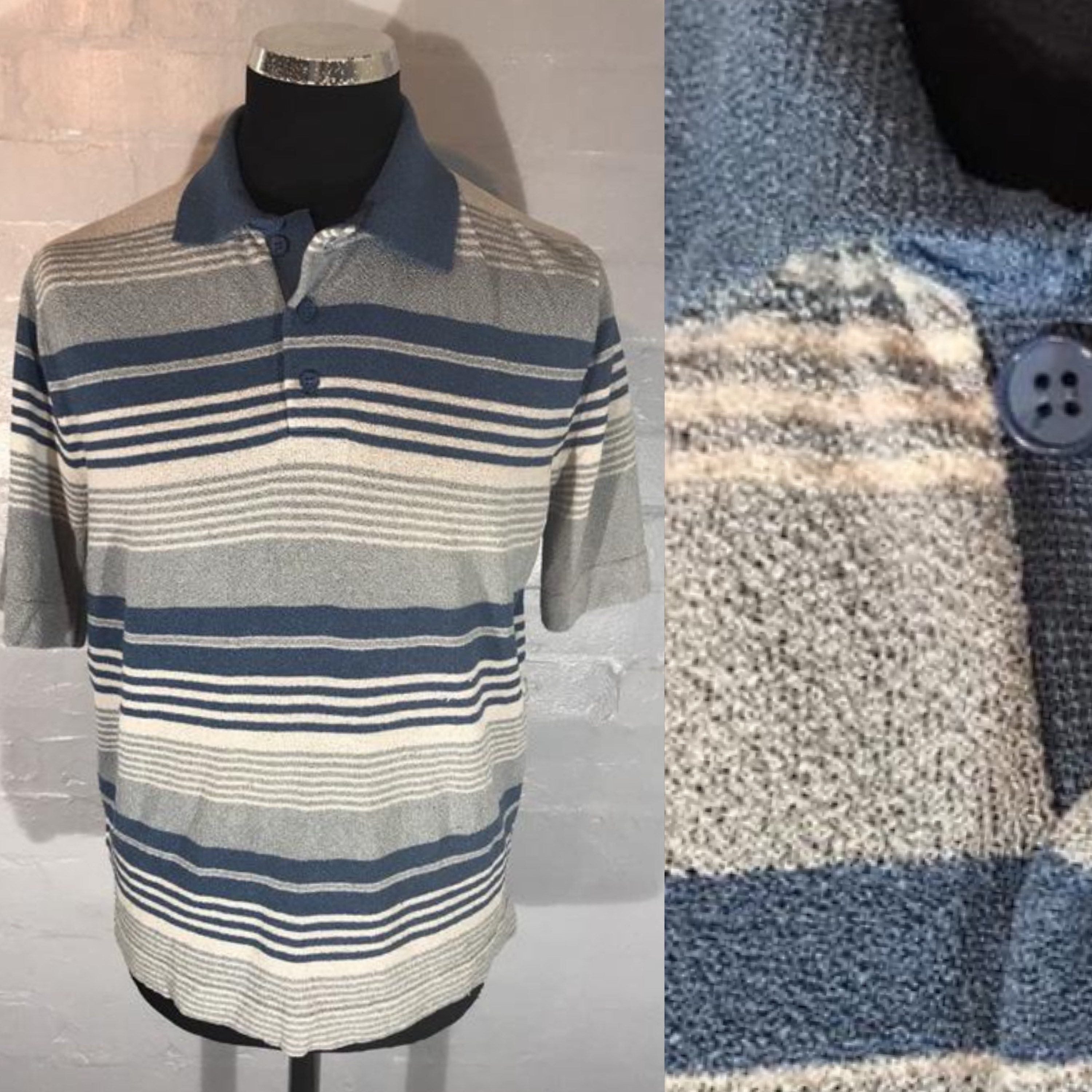 Image of Vtg 70S Polo Top Branded Jc Penney